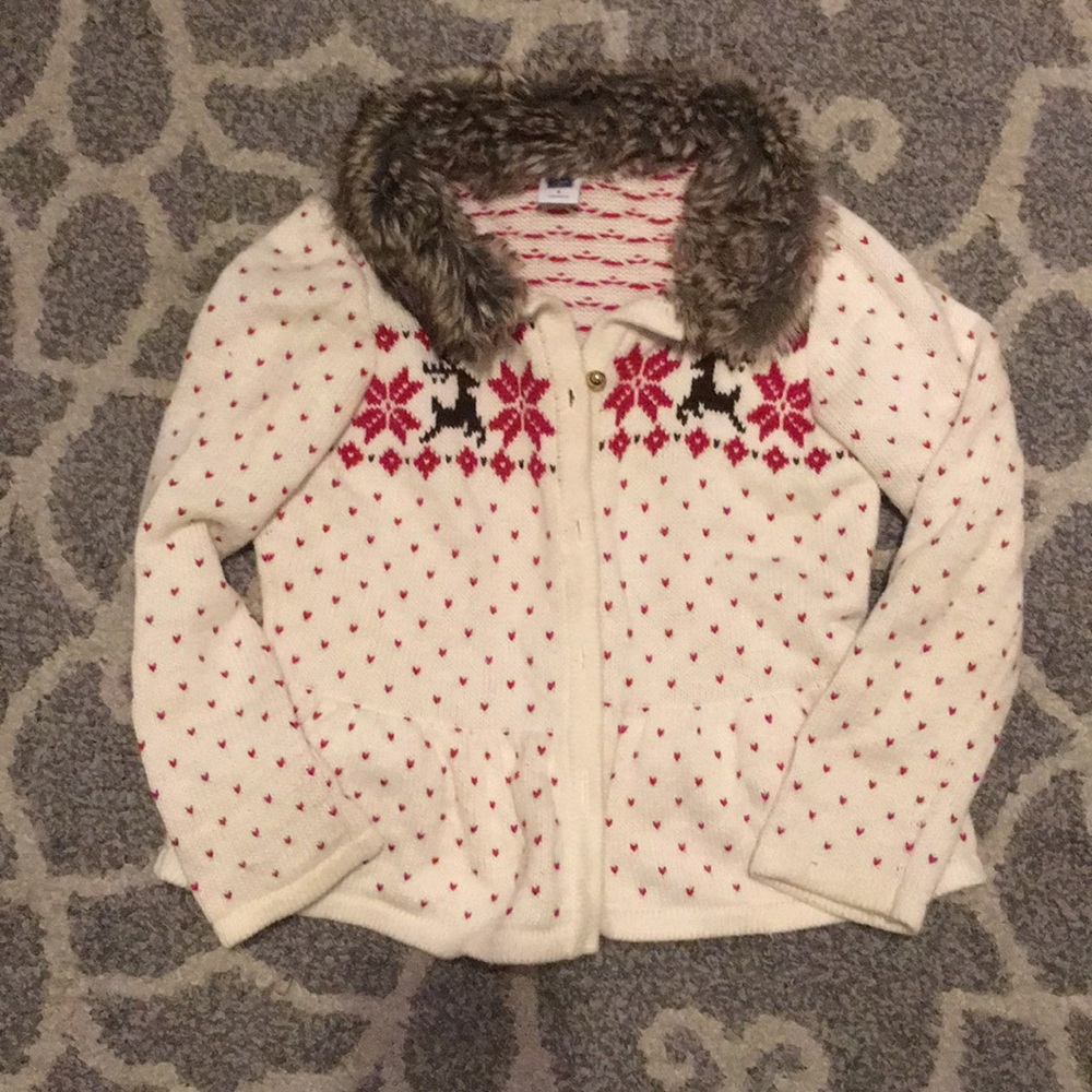 Janie and Jack reindeer sweater